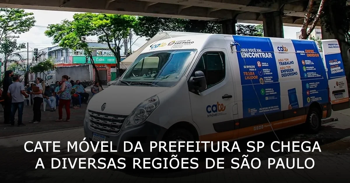 Cate Móvel da Prefeitura SP chega a diversas regiões de São Paulo