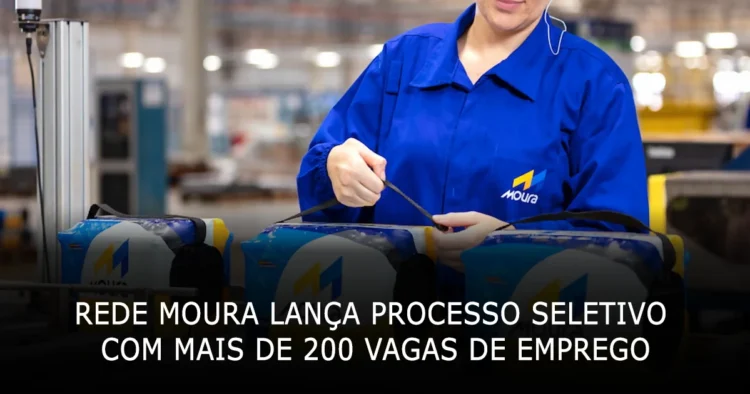 Rede Moura lança processo seletivo com mais de 200 vagas de emprego em diversas regiões