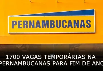 1700 vagas temporárias na Pernambucanas para fim de ano