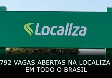 792 vagas abertas na Localiza em todo o Brasil