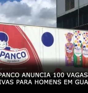 Panco anuncia 100 vagas de emprego exclusivas para homens em Guarulhos