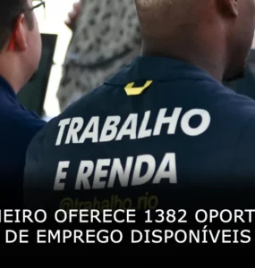 Rio de Janeiro oferece 1382 oportunidades de emprego disponíveis