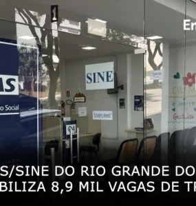 FGTAS Sine do Rio Grande do Sul disponibiliza 8900 oportunidades de trabalho