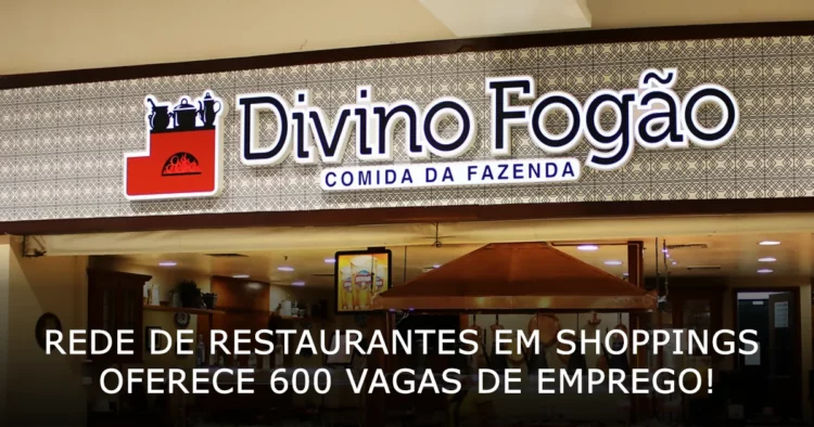 Rede de restaurantes em Shoppings oferece 600 vagas de emprego